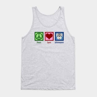 Peace Love Schnauzers Tank Top